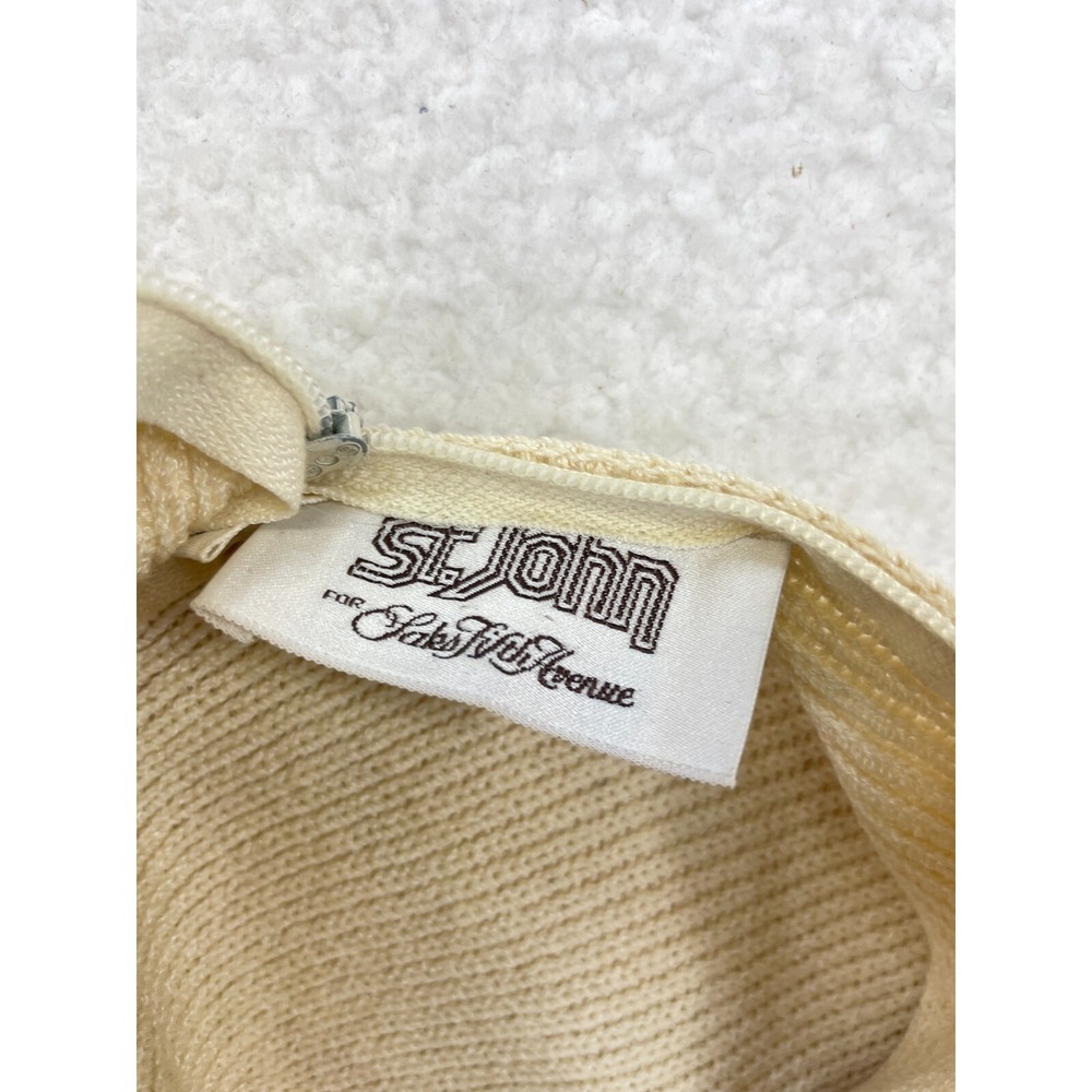 St John Cream Knit Dress - Picture 8 of 9
